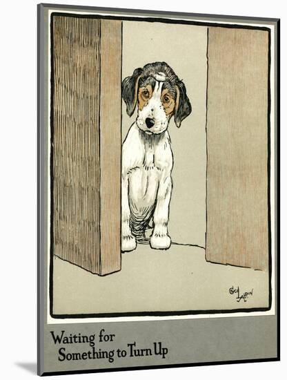 Forager the Puppy Waiting for More Food-Cecil Aldin-Mounted Photographic Print