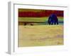 Foraging At Neets Bay-Marion Rose-Framed Giclee Print