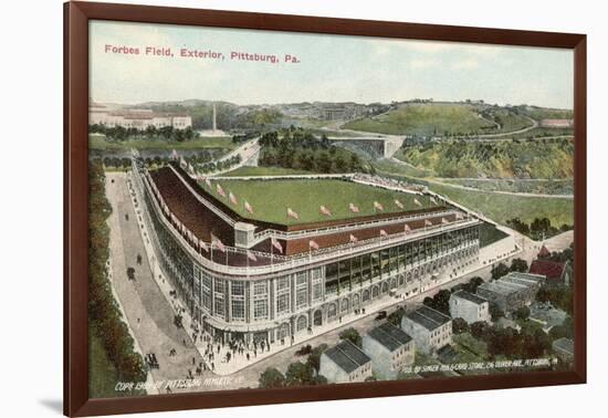 Forbes Field, Pittsburg, America, Home of the Pittsburg Pirates Baseball Team 1909-null-Framed Art Print