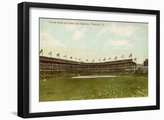 Forbes Field, Pittsburg, America, Home of the Pittsburg Pirates Baseball Team 1909-null-Framed Art Print