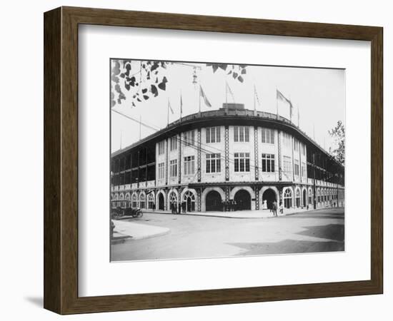 Forbes Field Stadium Pittsburgh Baseball Photograph - Pittsburgh, PA-Lantern Press-Framed Art Print