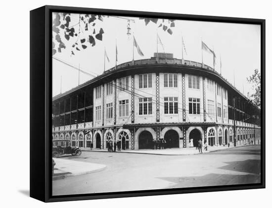 Forbes Field Stadium Pittsburgh Baseball Photograph - Pittsburgh, PA-Lantern Press-Framed Stretched Canvas