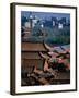 Forbidden City and Modern Buildings in Distance, Beijing, China-Martin Moos-Framed Photographic Print