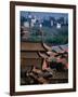 Forbidden City and Modern Buildings in Distance, Beijing, China-Martin Moos-Framed Photographic Print