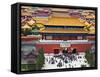 Forbidden City North Gate, Gate of Divine Might, Beijing, China-Charles Crust-Framed Stretched Canvas