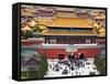 Forbidden City North Gate, Gate of Divine Might, Beijing, China-Charles Crust-Framed Stretched Canvas