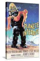 Forbidden Planet, Robby the Robot Holding Anne Francis, 1956-null-Stretched Canvas