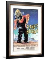 Forbidden Planet, Robby the Robot Holding Anne Francis, 1956-null-Framed Art Print