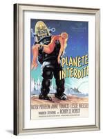 Forbidden Planet, Robby the Robot Holding Anne Francis, 1956-null-Framed Art Print