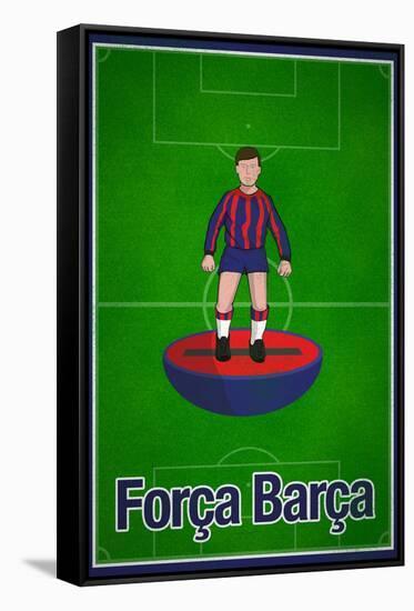 Forca Barca Football Soccer Sports Poster-null-Framed Stretched Canvas