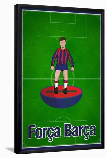 Forca Barca Football Soccer Sports Poster-null-Framed Poster