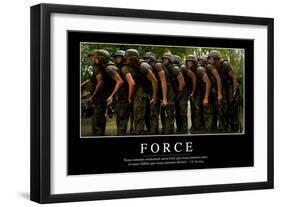 Force: Citation Et Affiche D'Inspiration Et Motivation-null-Framed Photographic Print