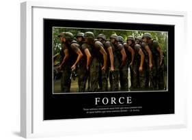 Force: Citation Et Affiche D'Inspiration Et Motivation-null-Framed Photographic Print