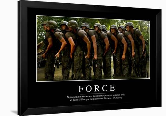 Force: Citation Et Affiche D'Inspiration Et Motivation-null-Framed Photographic Print