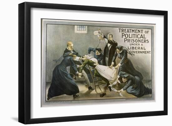 Force-Feeding Women in Prison-Alfred Pearse-Framed Art Print