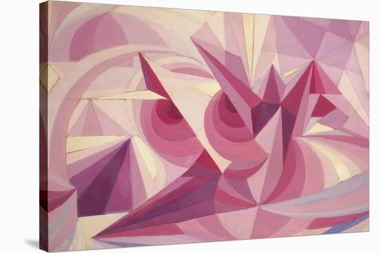 Force Lines of Landscape Amethyst-Giacomo Balla-Stretched Canvas