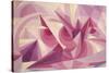 Force Lines of Landscape Amethyst-Giacomo Balla-Stretched Canvas