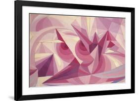 Force Lines of Landscape Amethyst-Giacomo Balla-Framed Giclee Print