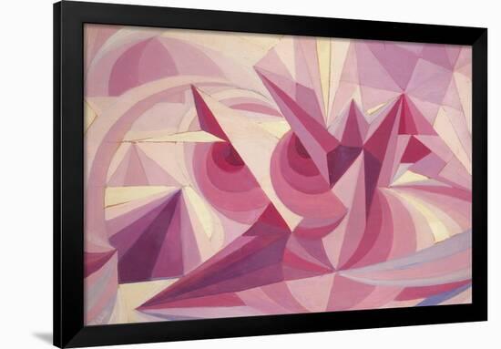 Force Lines of Landscape Amethyst-Giacomo Balla-Framed Giclee Print