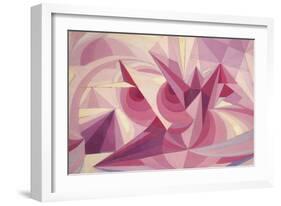 Force Lines of Landscape Amethyst-Giacomo Balla-Framed Giclee Print