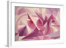 Force Lines of Landscape Amethyst-Giacomo Balla-Framed Giclee Print