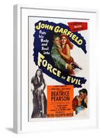Force of Evil, John Garfield, Marie Windsor, 1948-null-Framed Art Print