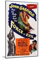 Force of Evil, John Garfield, Marie Windsor, 1948-null-Mounted Art Print