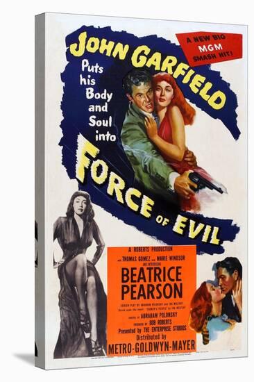 Force of Evil, John Garfield, Marie Windsor, 1948-null-Stretched Canvas