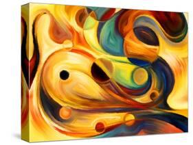 Forces of Nature Series. Abstract Design Made of Colorful Paint and Abstract Shapes on the Subject-agsandrew-Stretched Canvas