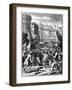 Forces under Alaric I, King of the Visigoths from 395, Sacking Rome, 410 (165)-Francois Chauveau-Framed Giclee Print