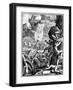 Forces under Alaric I, King of the Visigoths, in Battle, C410 (165)-Francois Chauveau-Framed Giclee Print