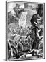 Forces under Alaric I, King of the Visigoths, in Battle, C410 (165)-Francois Chauveau-Mounted Giclee Print