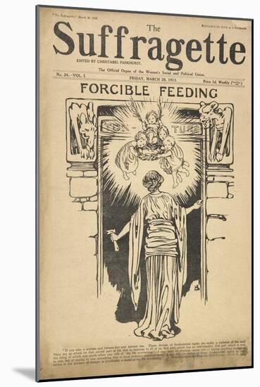 Forcible Feeding Cover of the Suffragette-null-Mounted Giclee Print