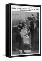 Forcible Feeding Through the Nose of Women Suffragist Prisoners-null-Framed Stretched Canvas