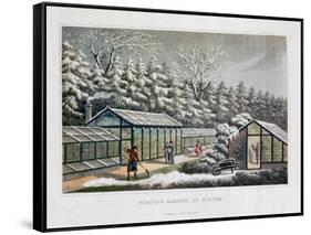 'Forcing Garden in Winter', 1816-Humphry Repton-Framed Stretched Canvas