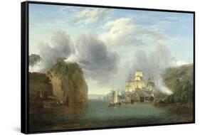 Forcing the Hudson River Passage-William Joy-Framed Stretched Canvas