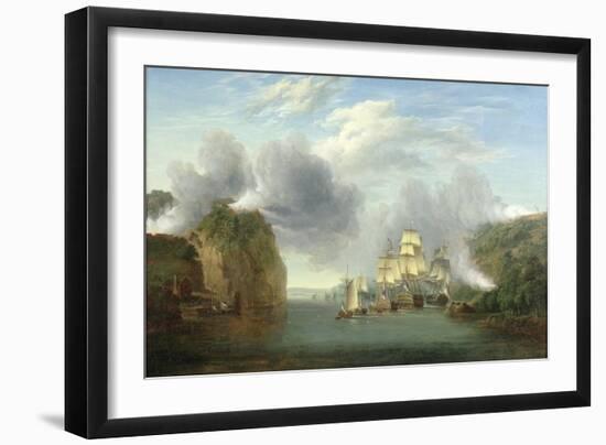 Forcing the Hudson River Passage-William Joy-Framed Giclee Print