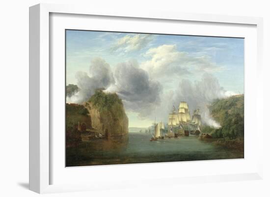 Forcing the Hudson River Passage-William Joy-Framed Giclee Print