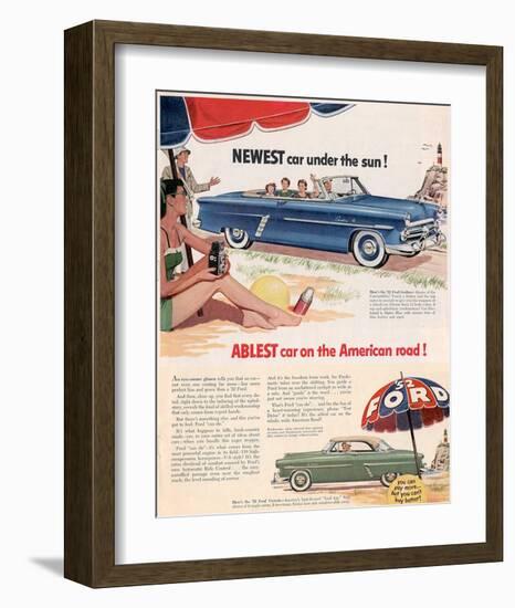 Ford 1952 Newest Car …-null-Framed Art Print