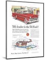 Ford 1953 Leader is the Ford-null-Mounted Art Print