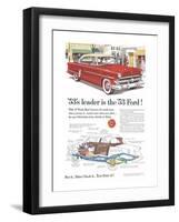 Ford 1953 Leader is the Ford-null-Framed Art Print