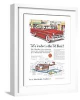 Ford 1953 Leader is the Ford-null-Framed Art Print