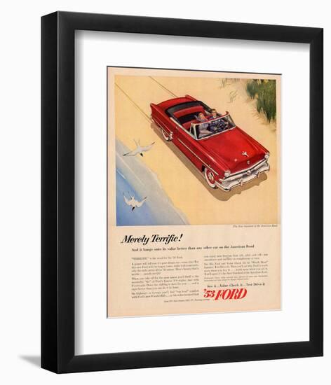 Ford 1953 - Merely Terrific-null-Framed Art Print