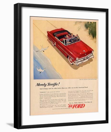 Ford 1953 - Merely Terrific-null-Framed Art Print