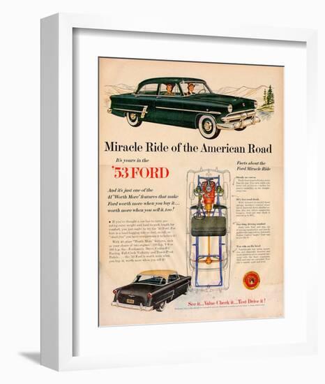 Ford 1953 Miracle Ride of The…-null-Framed Art Print