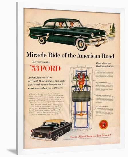 Ford 1953 Miracle Ride of The…-null-Framed Art Print