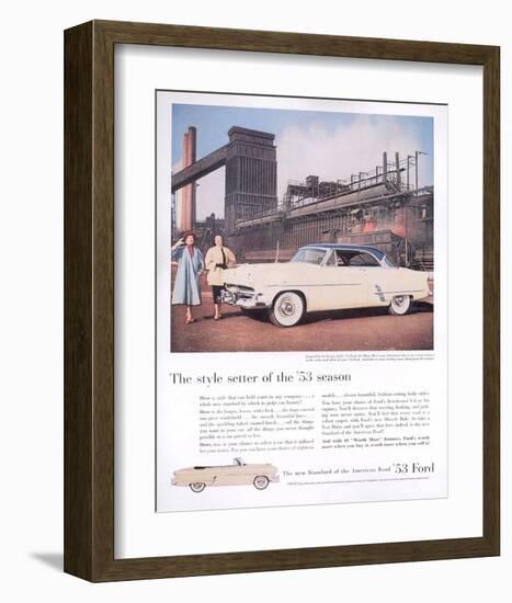 Ford 1953 Season Style Setter-null-Framed Art Print