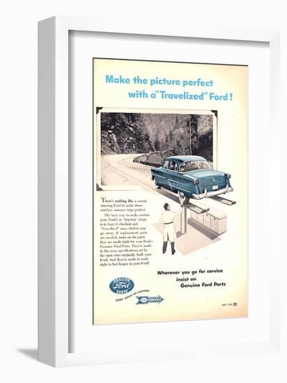 Ford 1954 Genuine Ford Parts-null-Framed Art Print