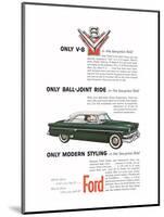 Ford 1954-Only Modern Styling-null-Mounted Art Print