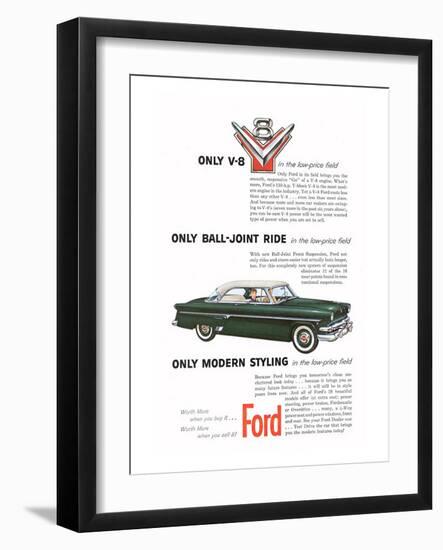 Ford 1954-Only Modern Styling-null-Framed Art Print